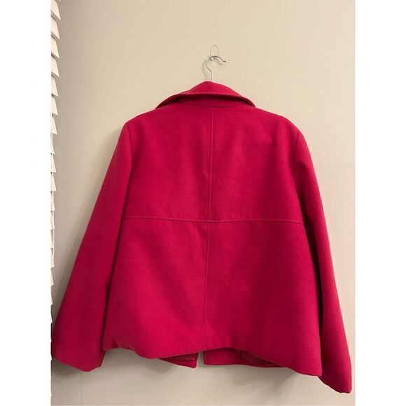 EUC Chico's size 3 (XL) Fuchsia Pink open front jacket - Picture 2 of 6